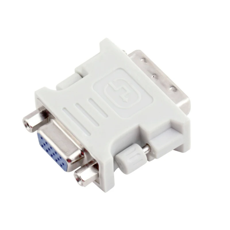 2023 DVI-I 24+5 Pin Male To VGA HD15 Pin Female Adapter Converter Plug And Play For TV CRT Monitors Projectors Computer