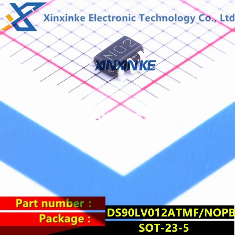 

10PCS DS90LV012ATMF/NOPB SOT-23-5 Mark:N02 LVDS Interface IC 3V LVDS SGL CMOS DIFF LINE RECEIVER Brand New Original