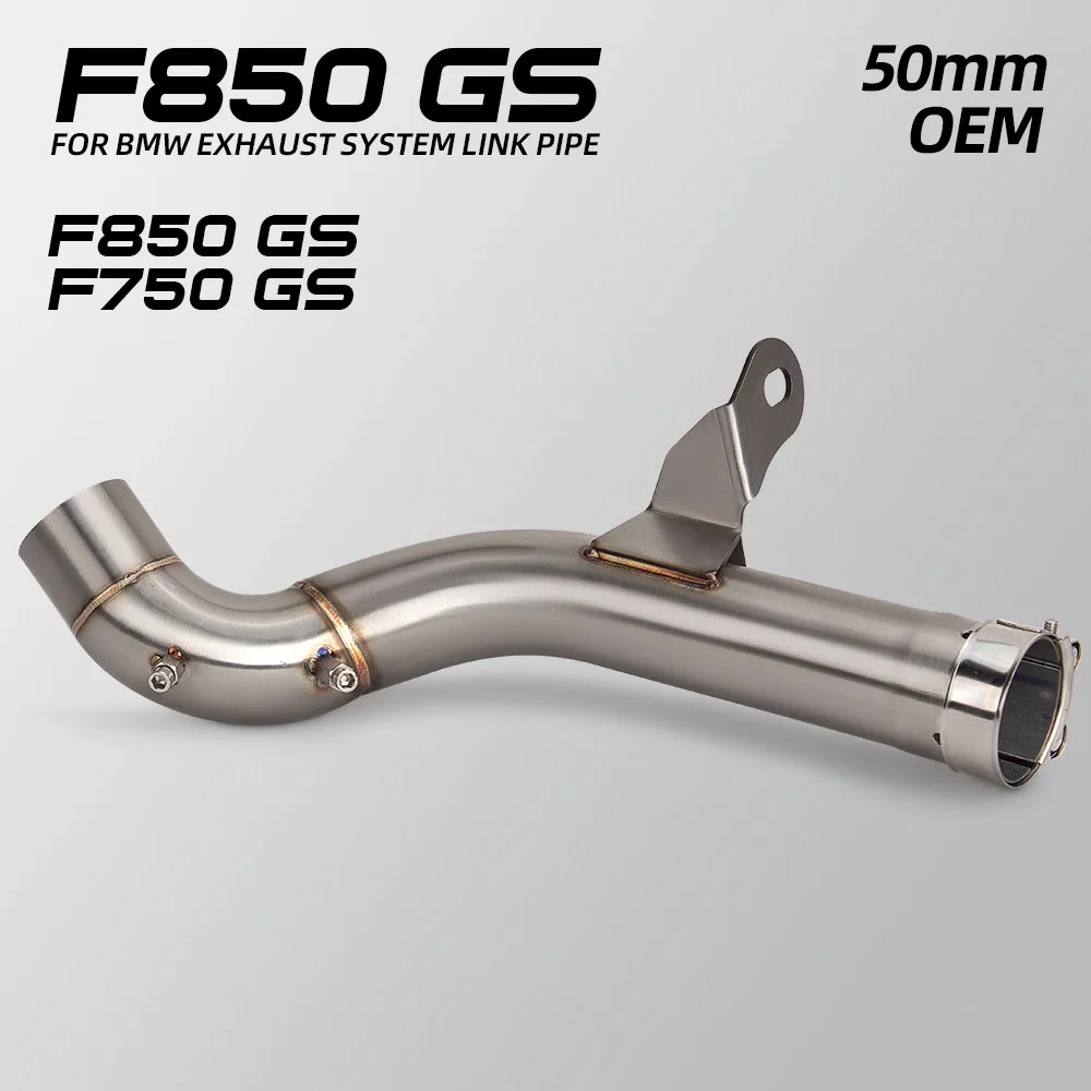 

F750GS exhaust middle pipe connection original muffler For BMW F750GS F800GS F850GS F850ADV F900GS F900ADV 2018-2026 moto kit
