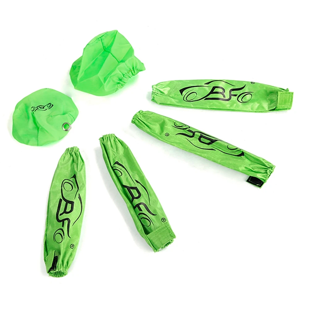 Stofjas Set Bevat Pull Cover Luchtfilter Shock Covers voor 1/5 ROVAN KM BAJA 5B RC Speelgoed Onderdelen, Groen