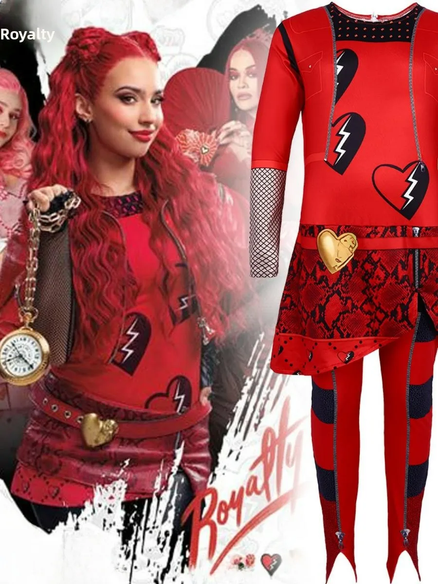 

Новое поступление, костюм для косплея «Наследники 4», ролевой костюм на Хэллоуин, футболка из ацетатного волокна, 00% материал, традиционный китайский ко...