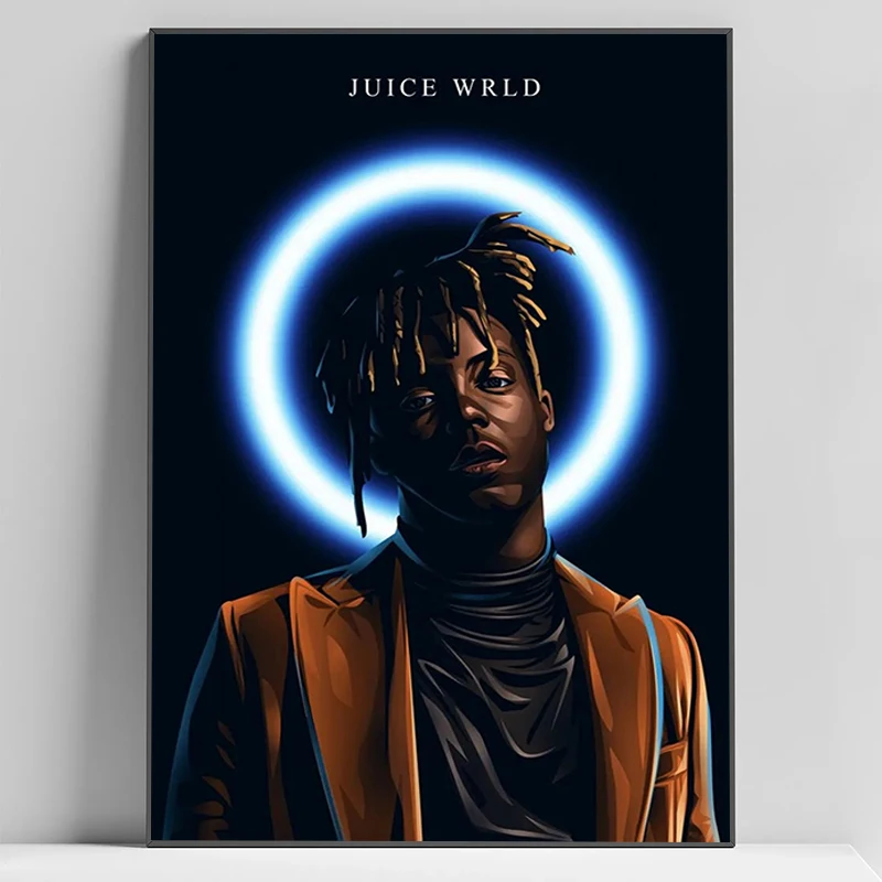 Singer Juice Wrld Hip Hop Rapper Poster Picture on the Wall Decoration Painting Interior Posters Room Decor For Home Art Mural