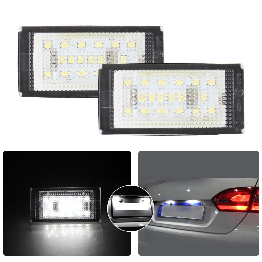 

7000K White 12V 0.17A License Plate Light for BMW E46 2D/M3 2 Pieces No Error Not fit Convertible LED Car Lamp