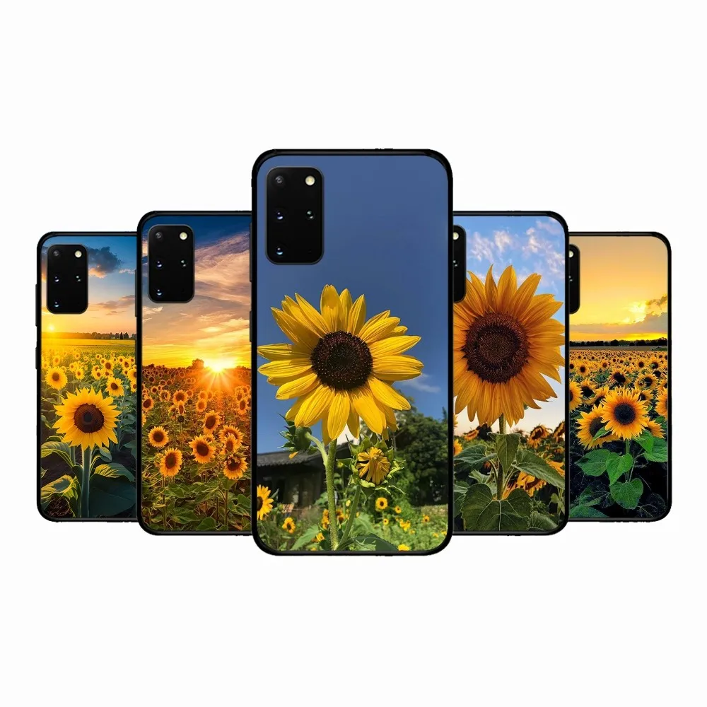 Cute Summer Daisy Sunflower Phone Case For Samsung S 9 10 20 21 22 23 30 23plus Lite Ultra FE S10lite Fundas