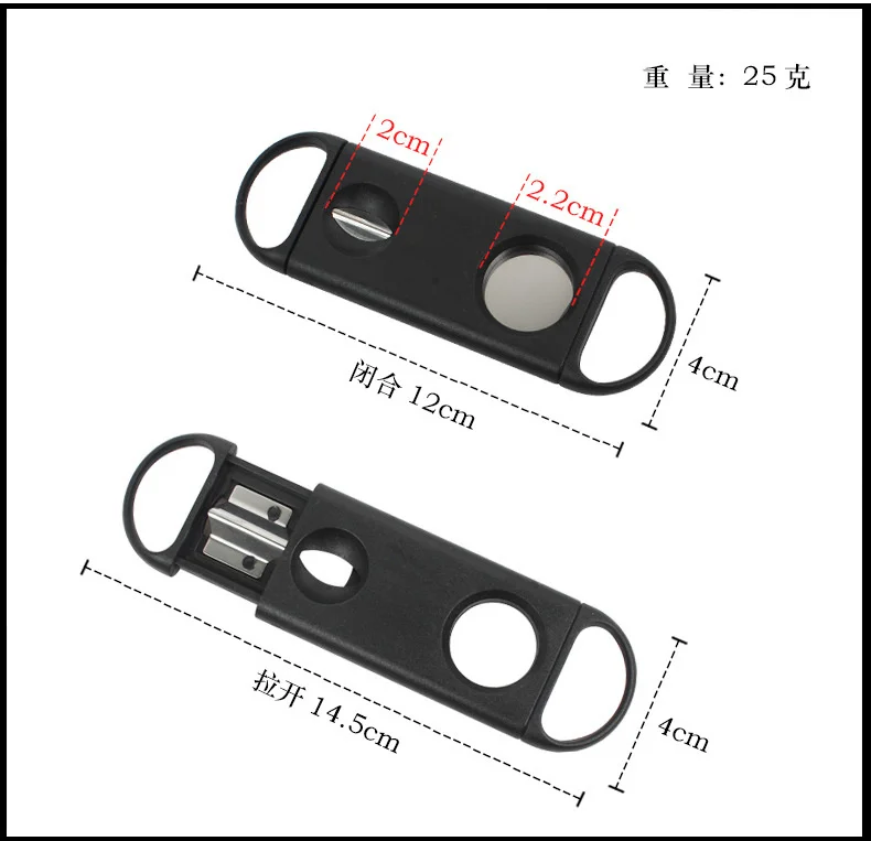 100pcs Stainless Steel Cigar Cutter New Metal Classic Guillotine Scissors Gift Portable Smoking Accessories Gifts For Man