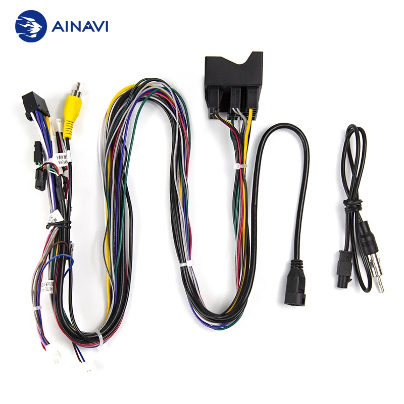 Ainavi-caja de almacenamiento para VW MQB, modelo Long Line para Golf 7 MK7 GTI Passat B8 Polo, estructura dividida, Cable de 50cm, fibra de Golf