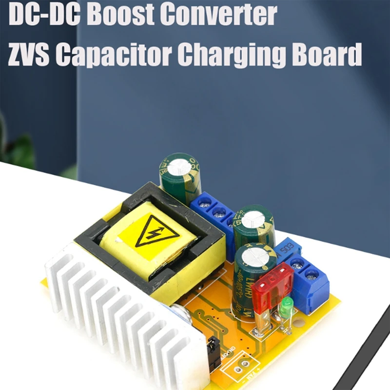 8-32V To 45-390V DC-DC Boost Converter Step Up Power Supply Module High Voltage ZVS Capacitor Charging Board