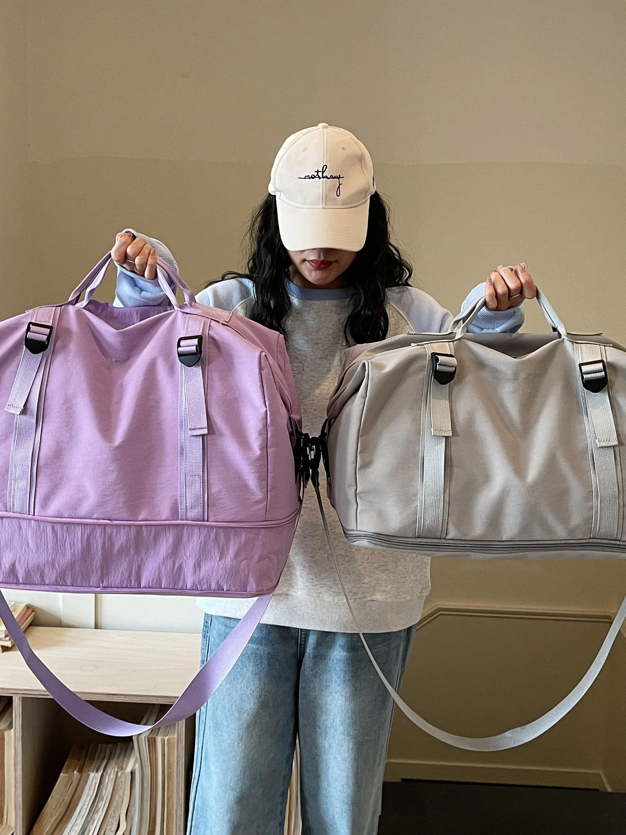 large-capacity-short-trip-handheld-luggage-bag-fashionable-travel-bag-for-men-and-women-lightweight-travel-storage-sports-fit