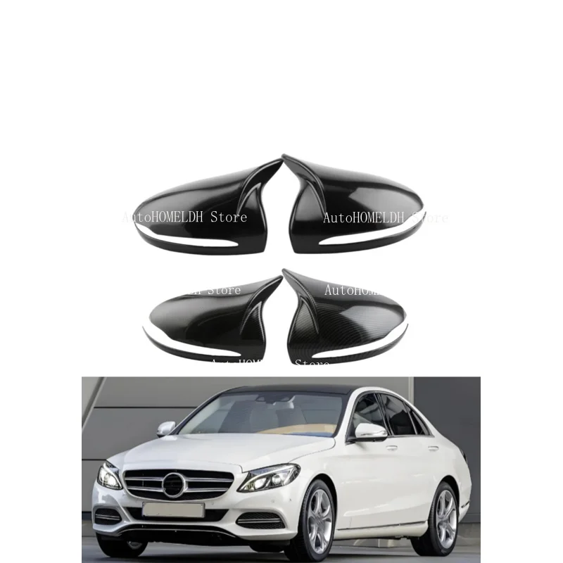 LHD Rearview Side Mirror Cover Wing Cap Fit For Mercedes-Benz E GLC S C Class W205 W213 X253 W222 W238  Door Rear View Trim