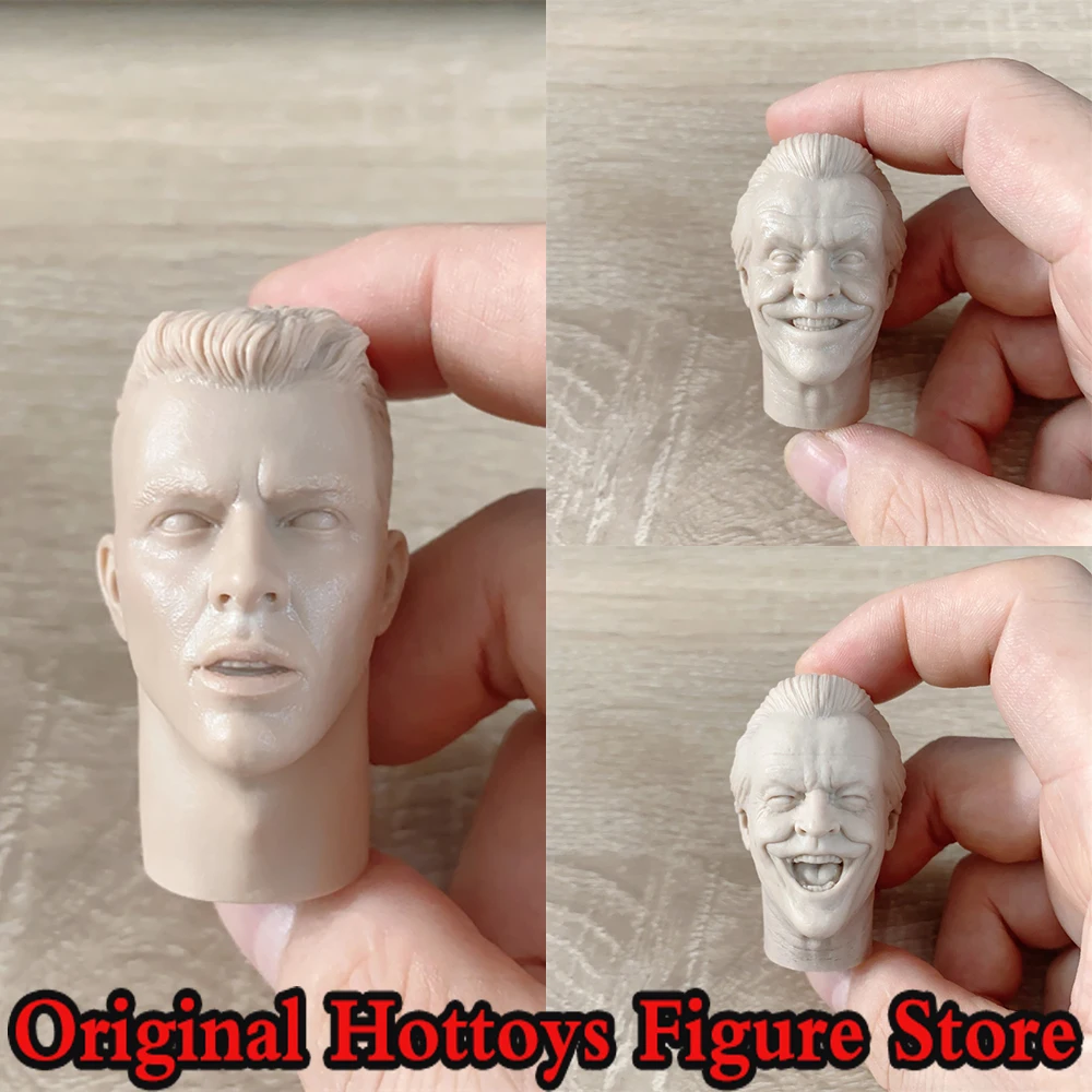 In Stock Unpaint 1/6 Scale Men Soldier Head Sculpture Batman 1989 Joker Nicholson Head Carving For 12-inches Action Figure Body