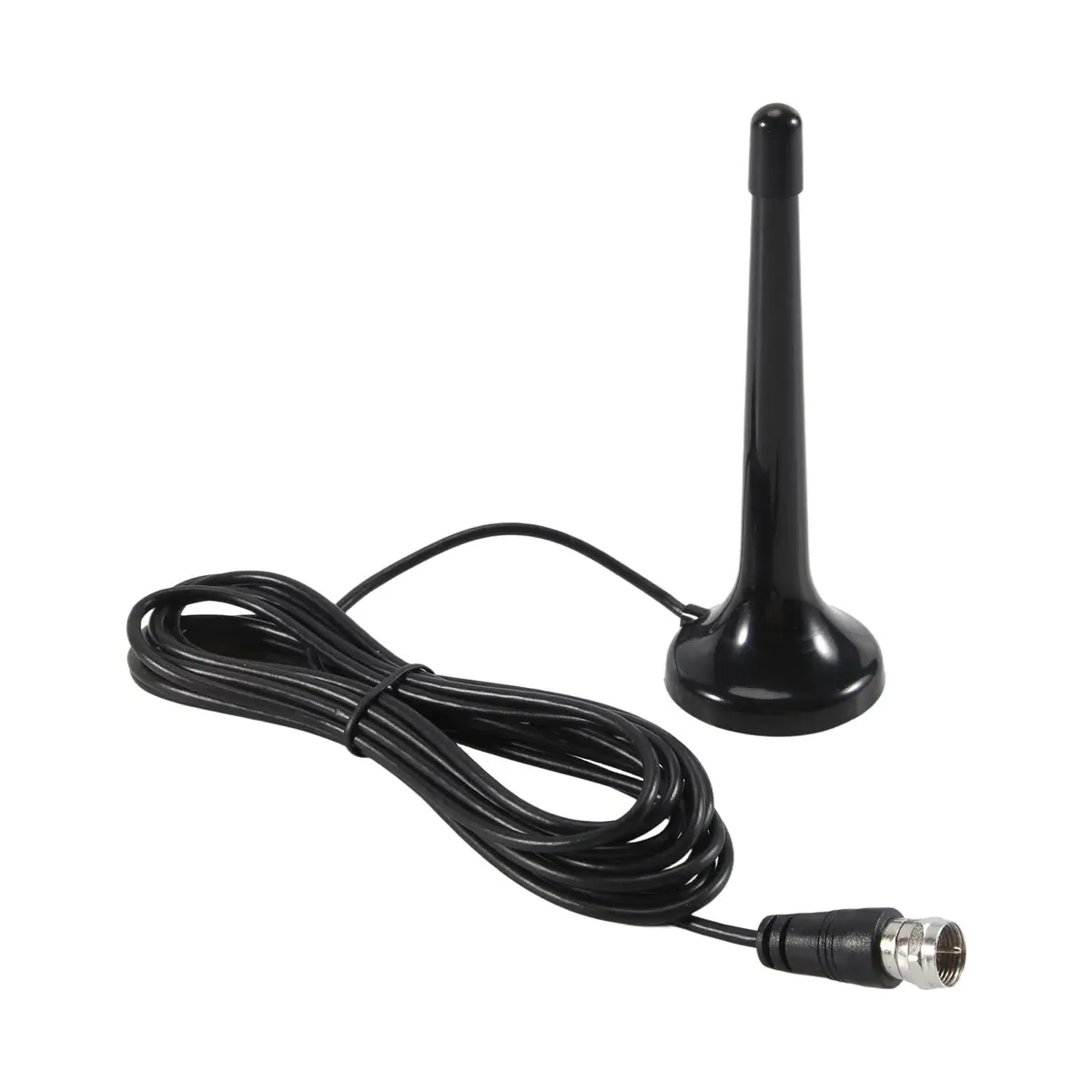 A64I 72-868Mhz Radio TV FM DTMB Antenna Telescopic 15Dbi High Gain Antenna with F Male Connector
