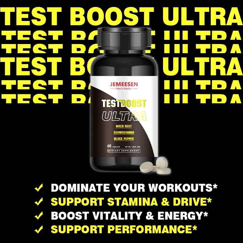 Powerful Tesetboost Tablets for Men ,Maca Pill Supplements for Health, Energy, Endurance, Muscle Mass,Maca Root Capsule