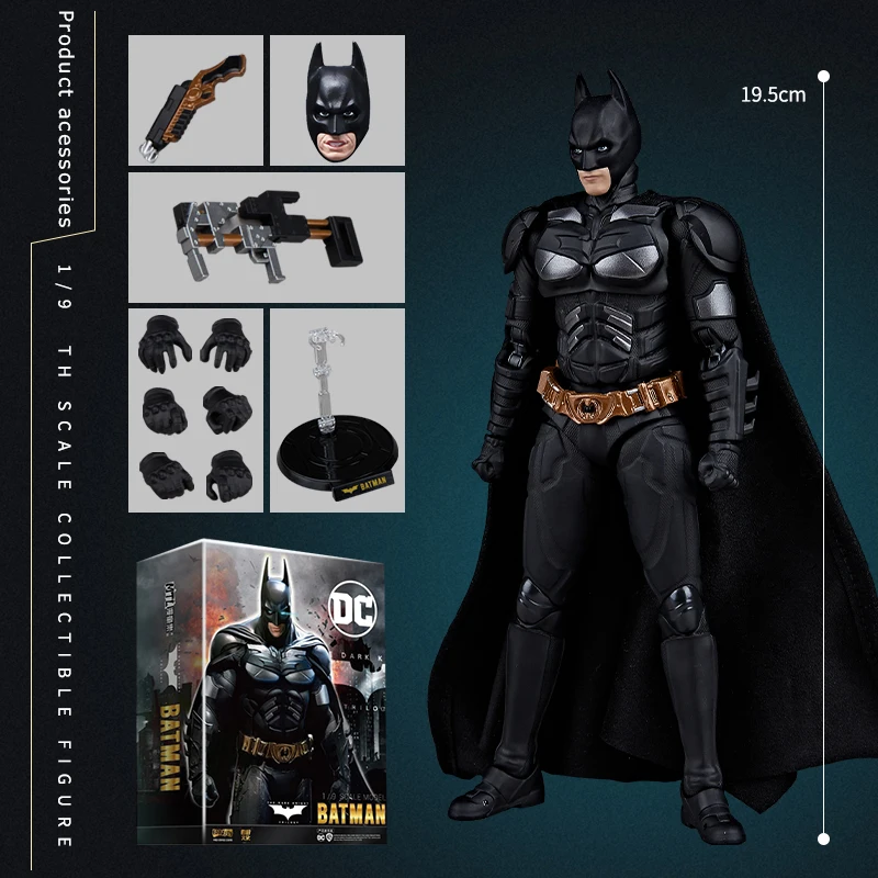 Fondjoy Genuine Model DC dark Knight Batman 1/9 Scale Action Figure Anime Characters Model Collectible Toys In Stock Boys Gifts