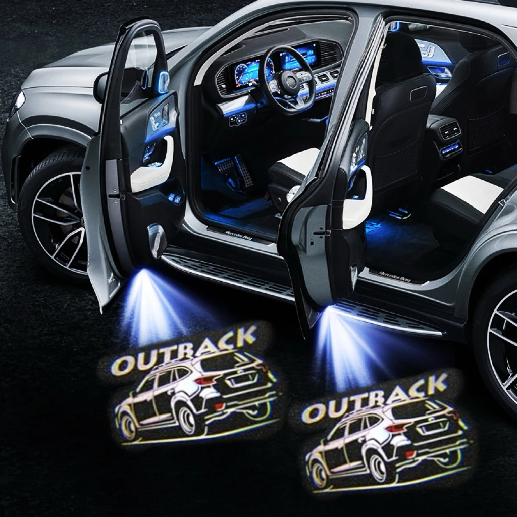 

Для Subaru Outback BR BS 2012-2020 2021 2022 2023 2024: Светодиодный проектор логотипа автомобиля, подсветка двери, декоративная подсветка, аксессуар для автомобиля