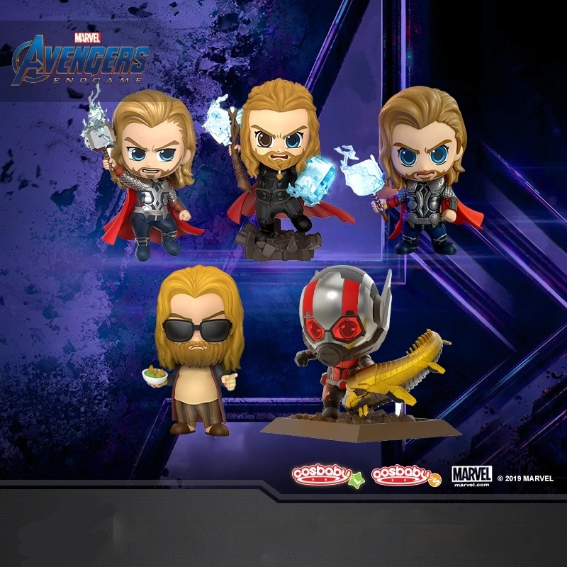شخصيات لعبة Avengers 4 Cosbaby عالية الجودة قابلة للجمع، تصميم Thor Ant-Man الأصلي، ألعاب وهوايات الحركة عالية الجودة