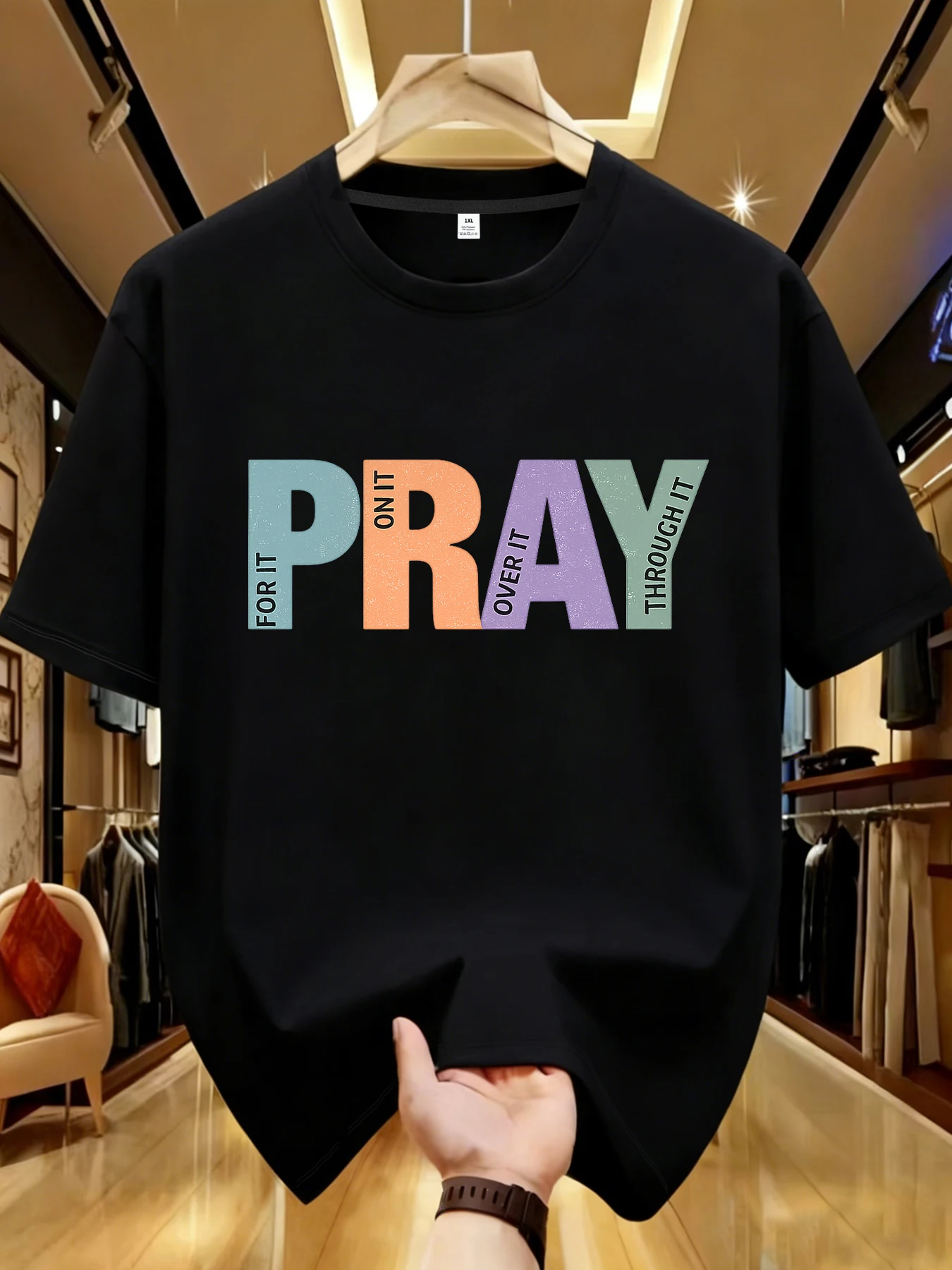 

【WDS01472】Letter printing plus size women's T-shirt summer casual street fashion women's Joker short sleeve T-shirt