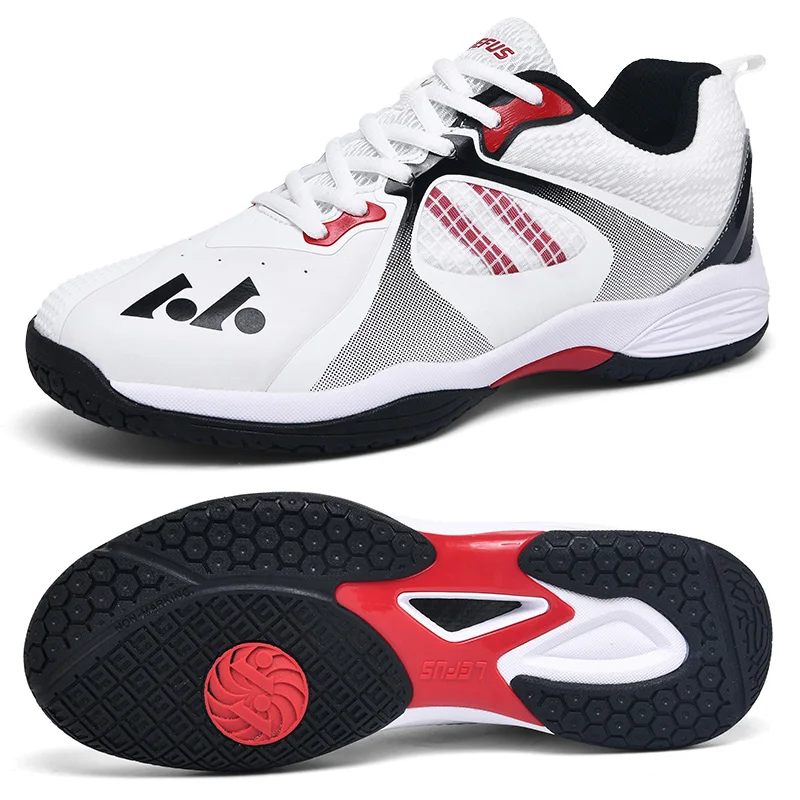 

2025 New Tennis Shoes for Men and Women Badminton Table Shoes Breathable Anti-skid Badminton Sneakers Indoor Outdoor Sport Shoes