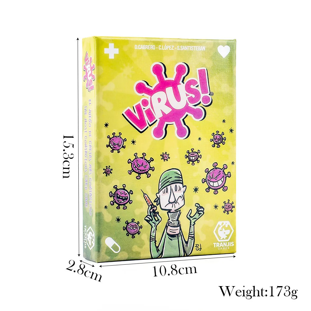 2026 وصول جديد فيروس مجلس بطاقة الألعاب النسخة الإسبانية الإنجليزية لعبة الحفلات للمتعة الألعاب العائلية الأكثر مبيعا
