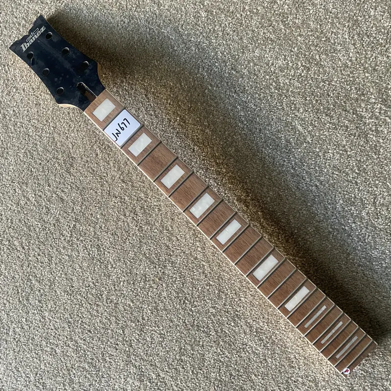 

JN677 Electric Guitar of Ibanez GIO Series Semi Finishing 6 String Guitar Neck 22 Frets Maple+Rosewood with Damages for DIY