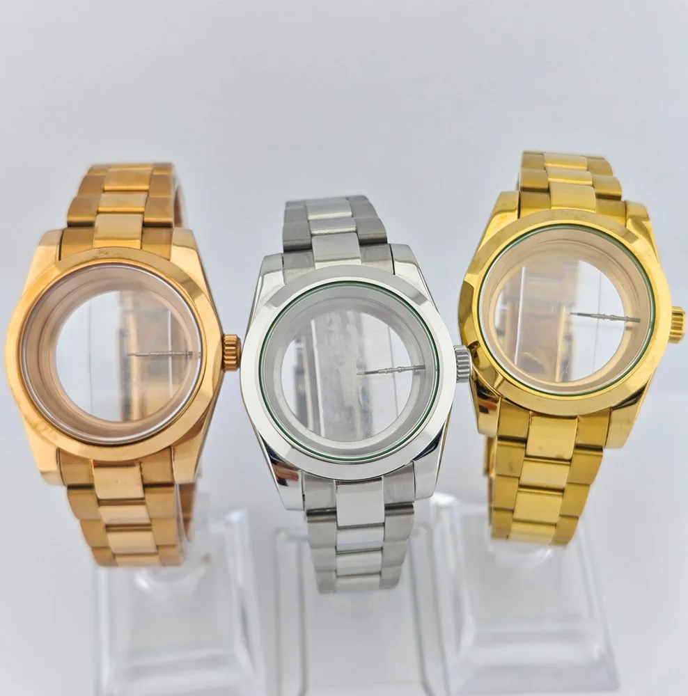 

Корпус 39 мм NH35 Корпус для часов Нержавеющая сталь 904L Сапфировое стекло Водонепроницаемый корпус Мужские детали часов Подходит для механизма NH35/NH36