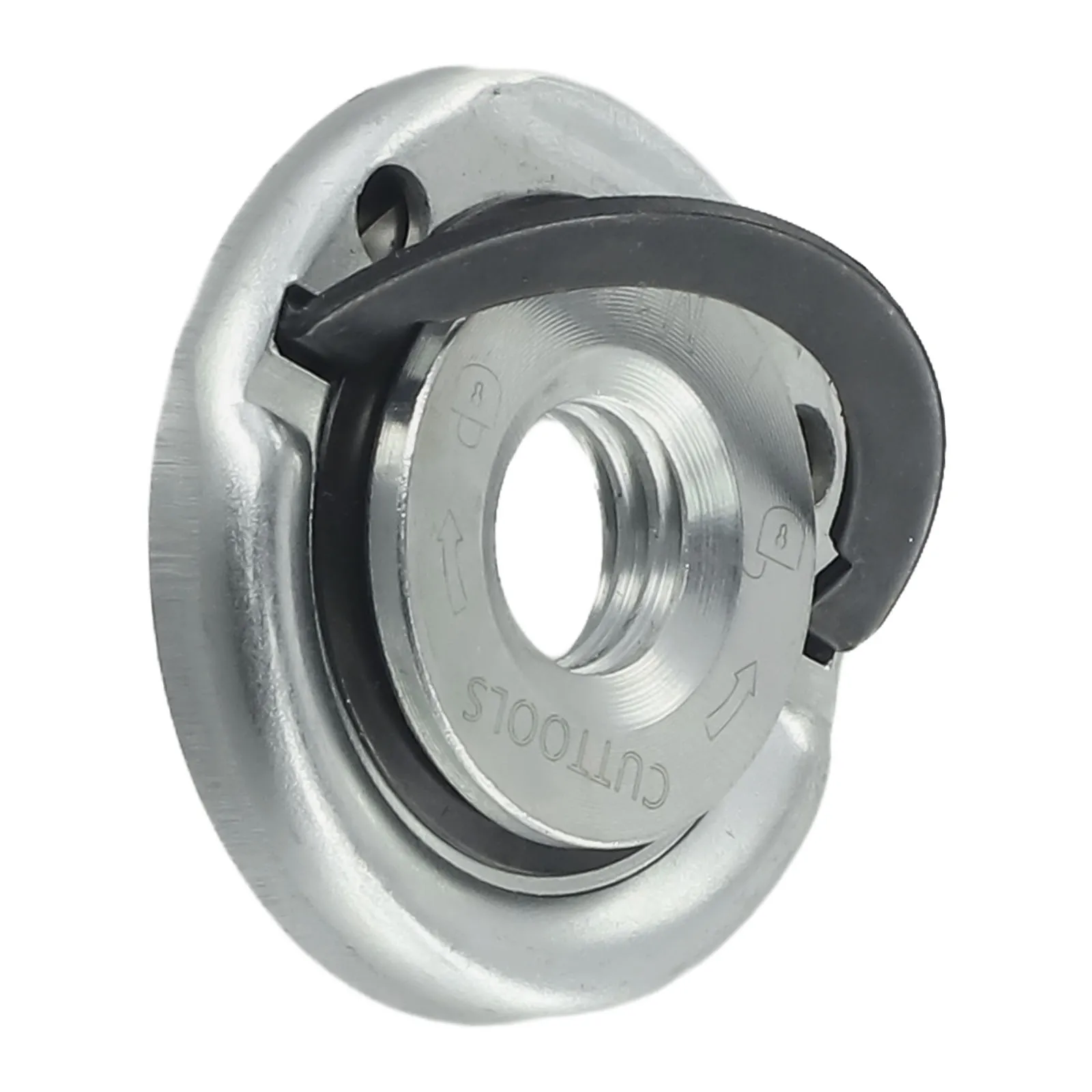 For Change Discs/blades/other Accessories Flange Lock Nut Integrated Keyhole Air Tools Quick Change Silver