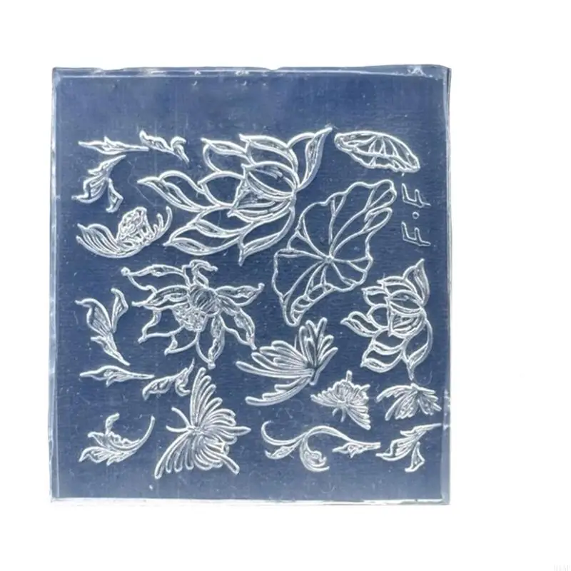 

91AF Professional Art Silicone Template With Embossed Detail For Jewelry Phone Case