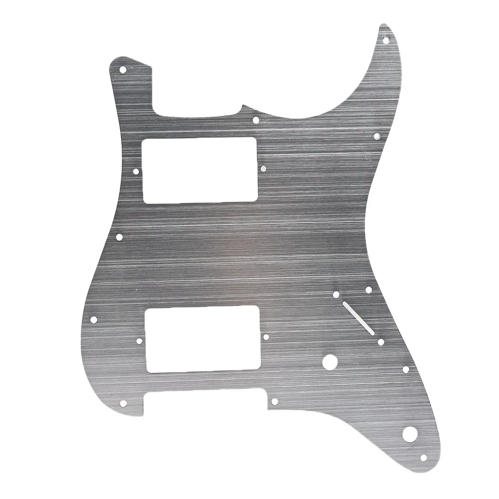 

1pc Metal Guitar Pickguard 11 Holes HH Pickguard Scratch Plate Compatible For S/T S/Q Style Guitar