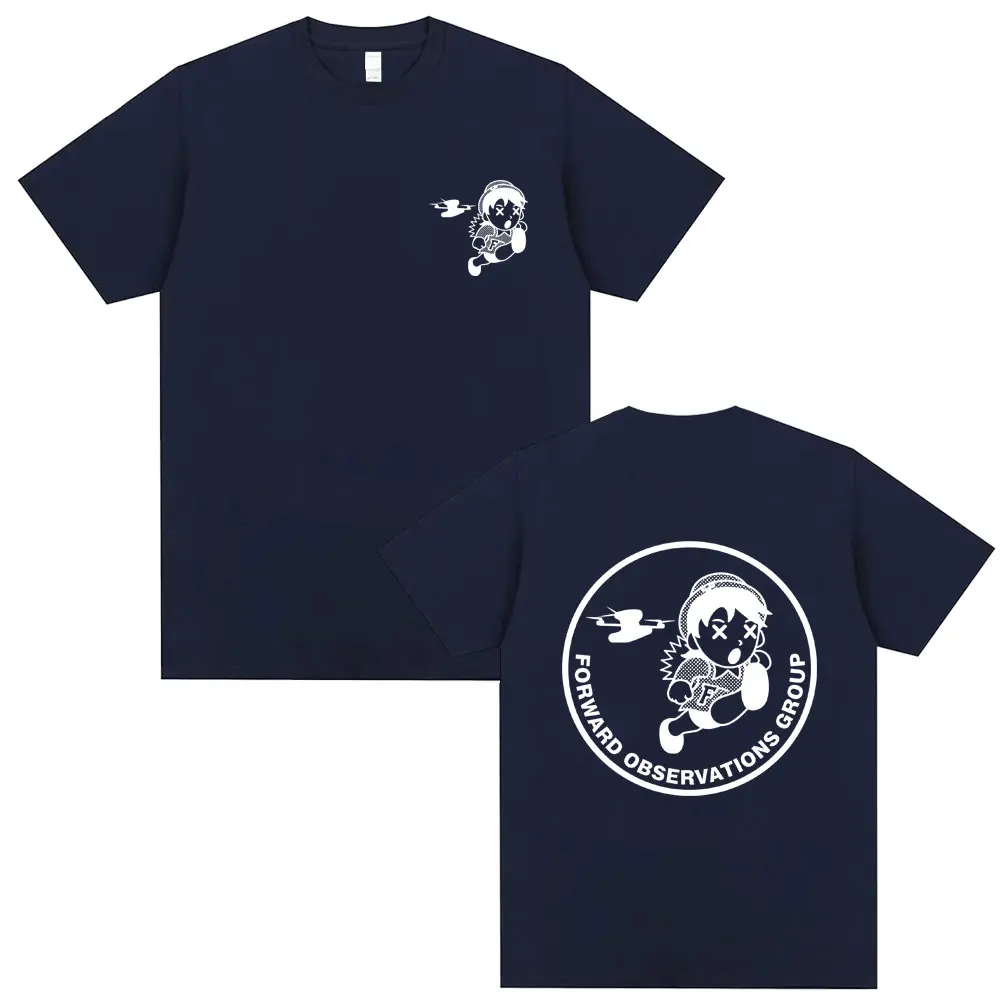 Forward Observations Group Run Militär-T-Shirt für Herren und Damen, lässig, hochwertige T-Shirts aus weicher Baumwolle, modisches, übergroßes T-Shirt für Herren – Detail 5