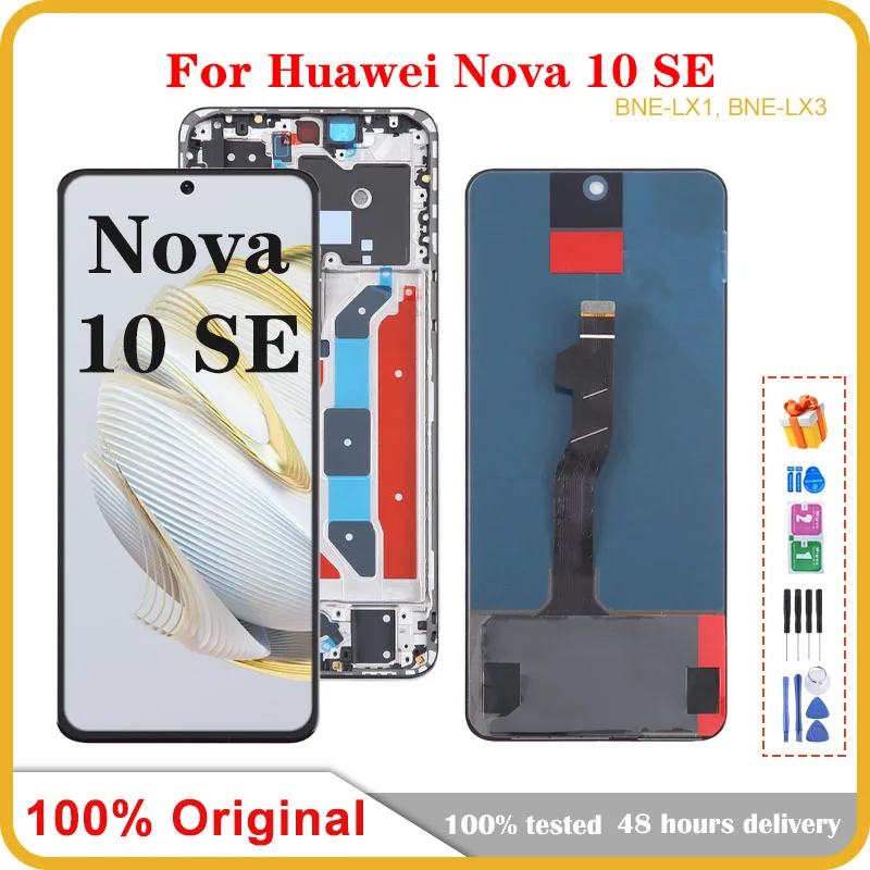 

6.67'' OLED For Huawei Nova 10 SE Mobile Phone LCD Screen Display assembly Touch Screen LCD Panel Replacement