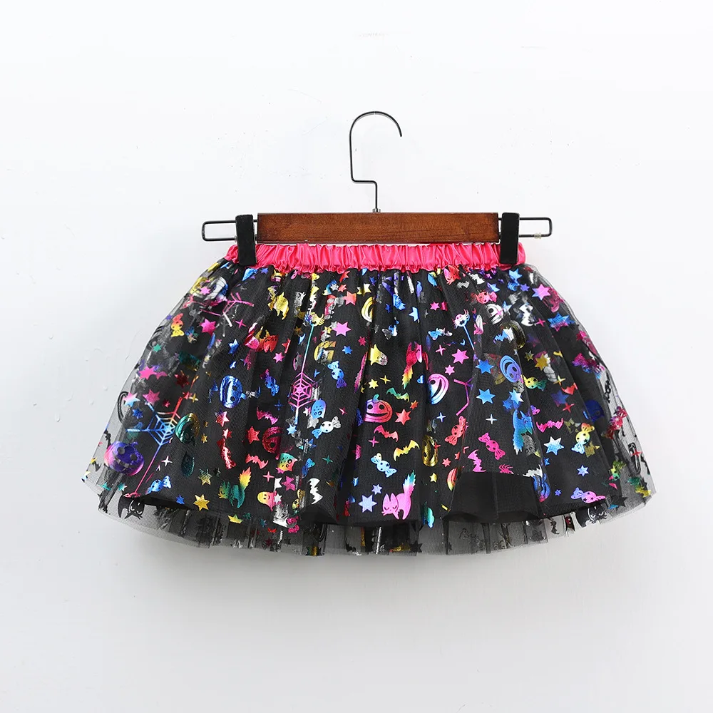 Mädchen Tutu Rock Kinder Ballett Prinzessin Pettis kirt flauschige Tüll Röcke schöne Ballkleid Halloween Kürbis Kinder Kleidung Baby – Detail 19