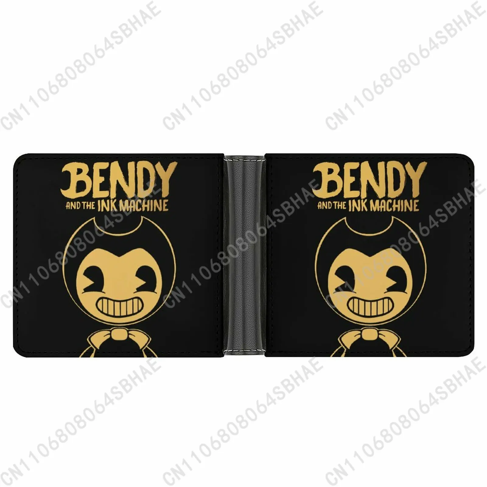 

B-Bendys Trendy T-The I-Inks M-Machine Leather Wallet Teenage Girls Boys Personalized Slim Credit Card Holder Small Purse School