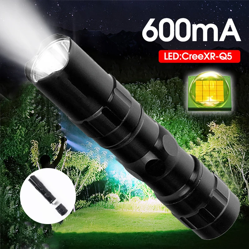 Portable Mini Flashlight Ultra Bright Battery Operated Torch Lamp Lantern Waterproof Outdoor Travel Camping Tactical Flashlight