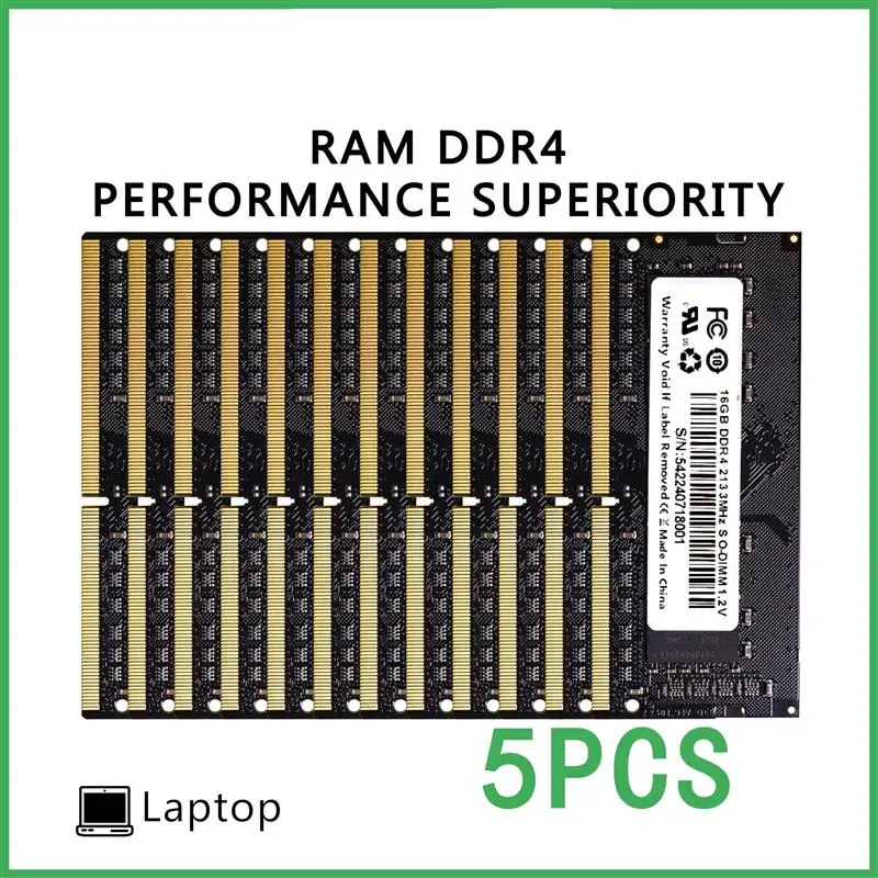 New! DDR4 5PCS memory card D4 2400Mhz 2666Mhz 3200Mhz 8G 16G 32G SO-DIMM260pin RAM memoriam notebook general memory wholesale