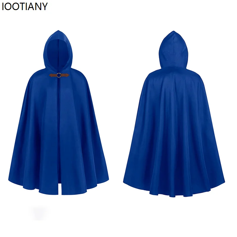 

Halloween Unisex Vampire Cosplay Hooded Cloak Medieval Pirate Robe Anime Ranger Role Playing Costumes Carnival Party Fancy Dress