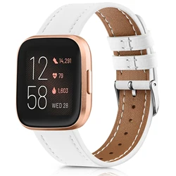 Leather Watch Band For Fitbit Versa /Versa 2/Versa Lite Strap Sport Bracelet For Fitbit Versa 2 Versa SE Wristband Replacement