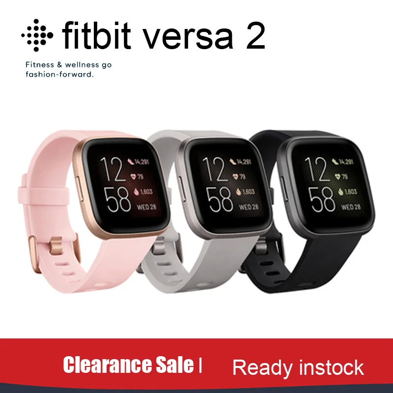 

Fitbit Versa 2 Sport Smart Watch Fitness Heart Rate Sleep Tracker Waterproof Smartwatch fitness activity tracker band