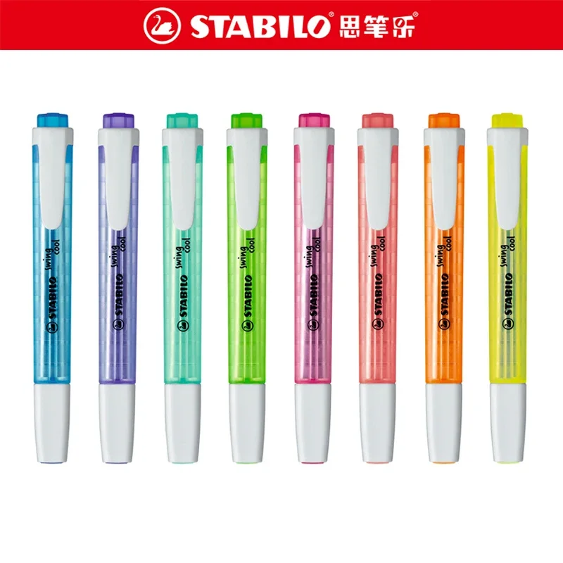 6/8 Colors STABILO 275 Highlighter Classic Macaron Color Markers Student Creative Cute Hand Account Notes Graffiti Stationery