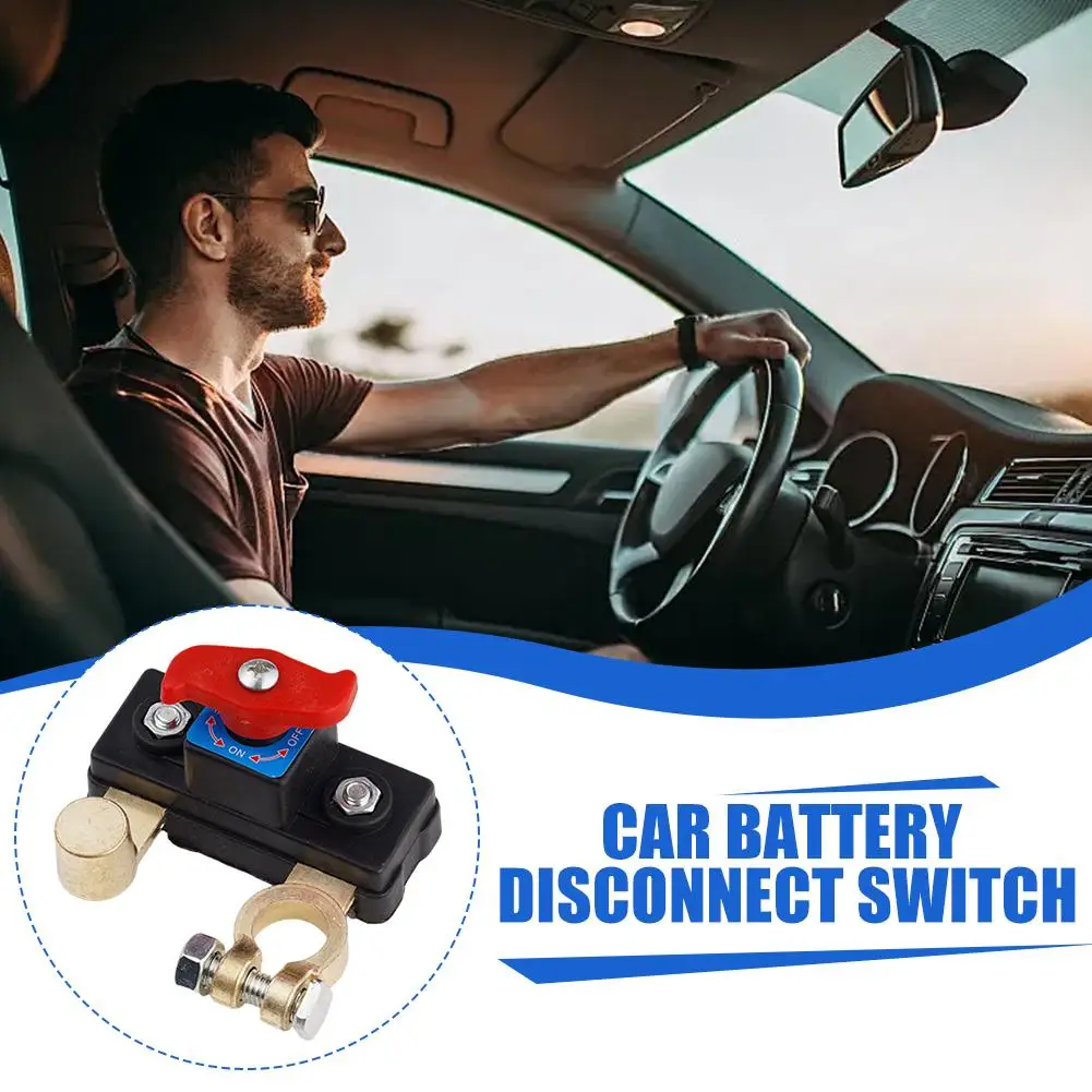 12V 24V Dual Voltage Battery Master Cut Off Switch Zinc Alloy Structure Negative Pole Disconnect for 16mm17mm Diameter Pile Head