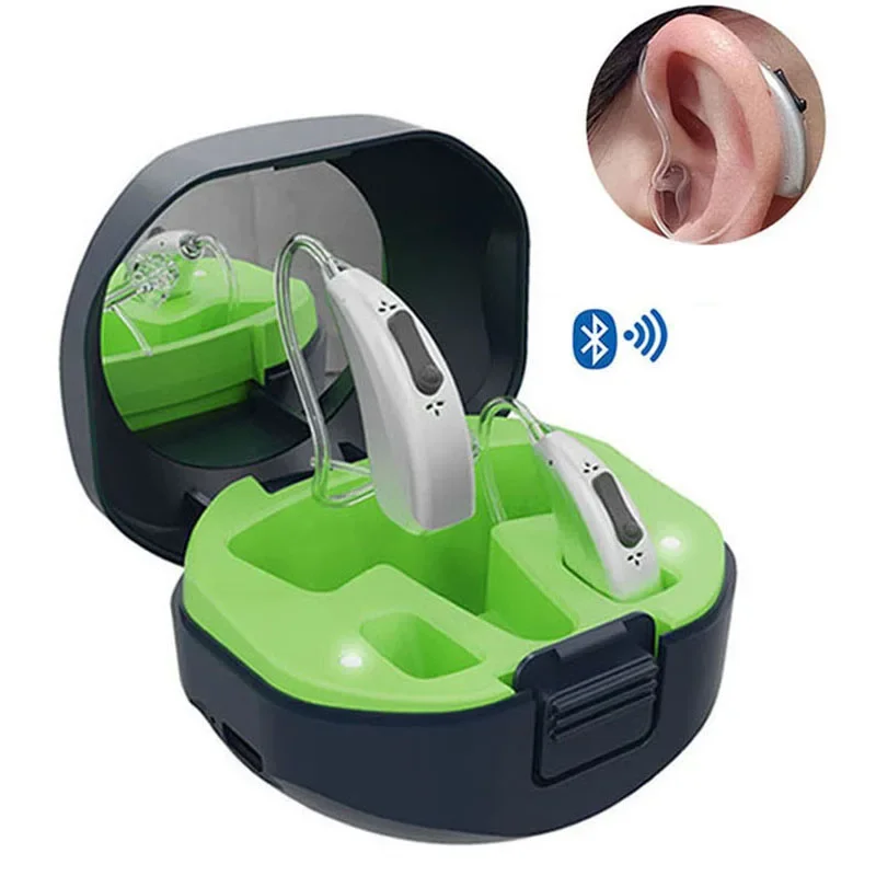 

High quality bte ear digital hearing aid bluetooth hearing aids rechargeable for seniors