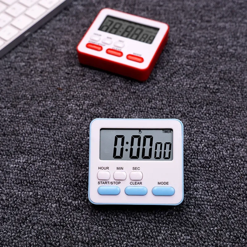 24-Hours Portable Mini Digital Clock with Flashing Light Timer Cooking Kitchen Sport Study Game  Magnetic Countdown Alarm  2023