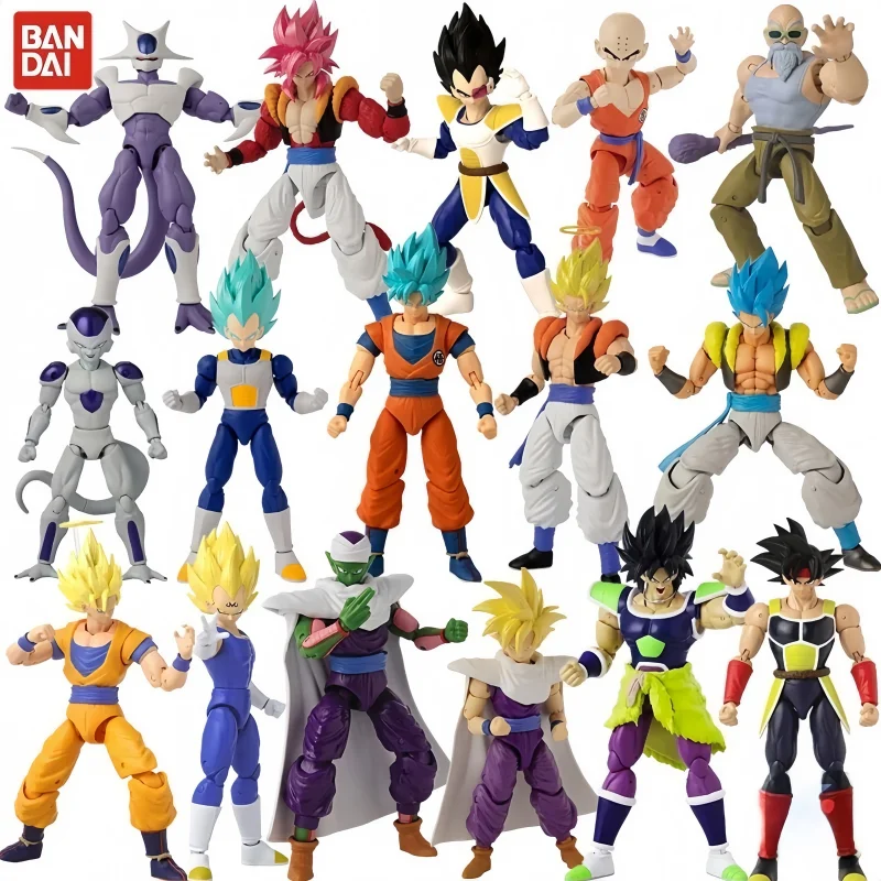 

2025 оригинальная новая аниме-фигурка Dragon Ball Son Goku Vegeta, периферийные устройства из ПВХ, модель суставов, украшения, подарок на день рождения, детские игрушки