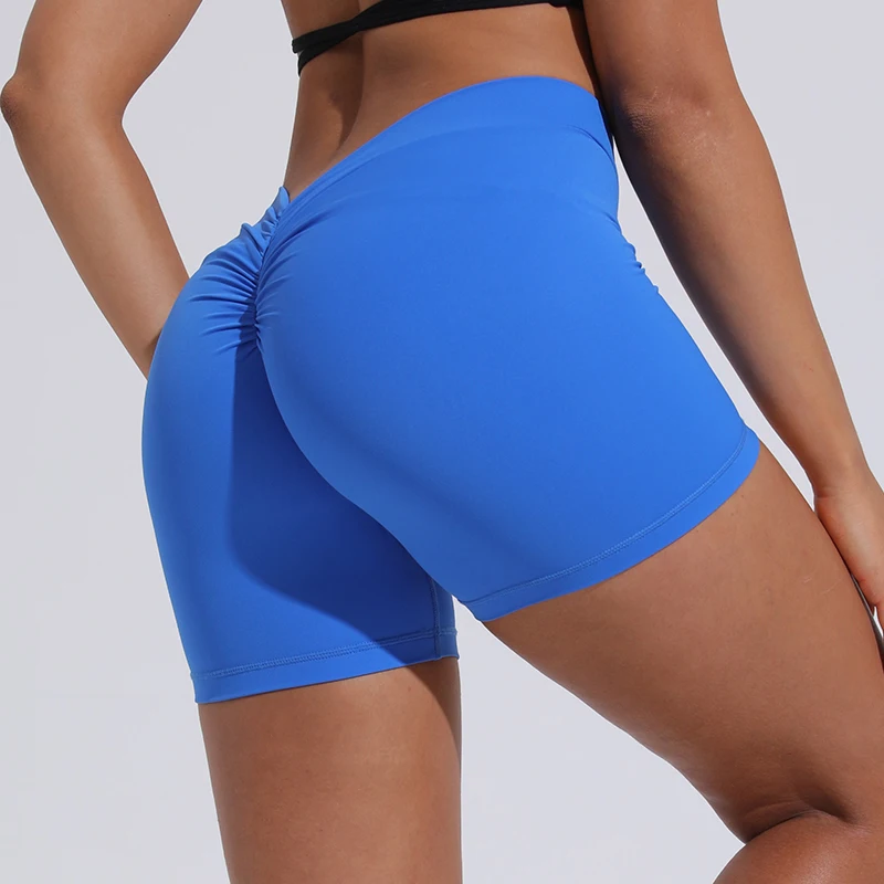 QINACTIVE V-Back Shorts Womens Clothing Gym Short Shorts Cycling Shorts Activewear High Elastic Tights Fitness Leggings