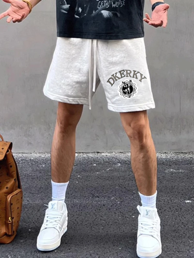 

ay Loose Sports orts for Boys American Casual Mid-Length Trendy Brand Breathable Summer Faionable Straight Leg Pants