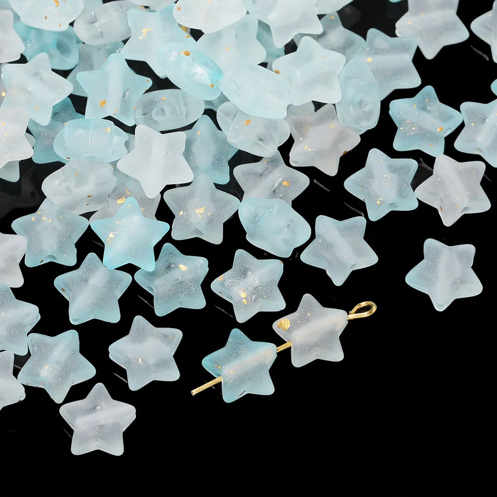 100 قطعة 10 مللي متر الاكريليك ستار الخرز تألق اللون الخماسية نجمة الخرز أو صنع المجوهرات سوار ذاتي الصنع إكسسوارات عقد #3