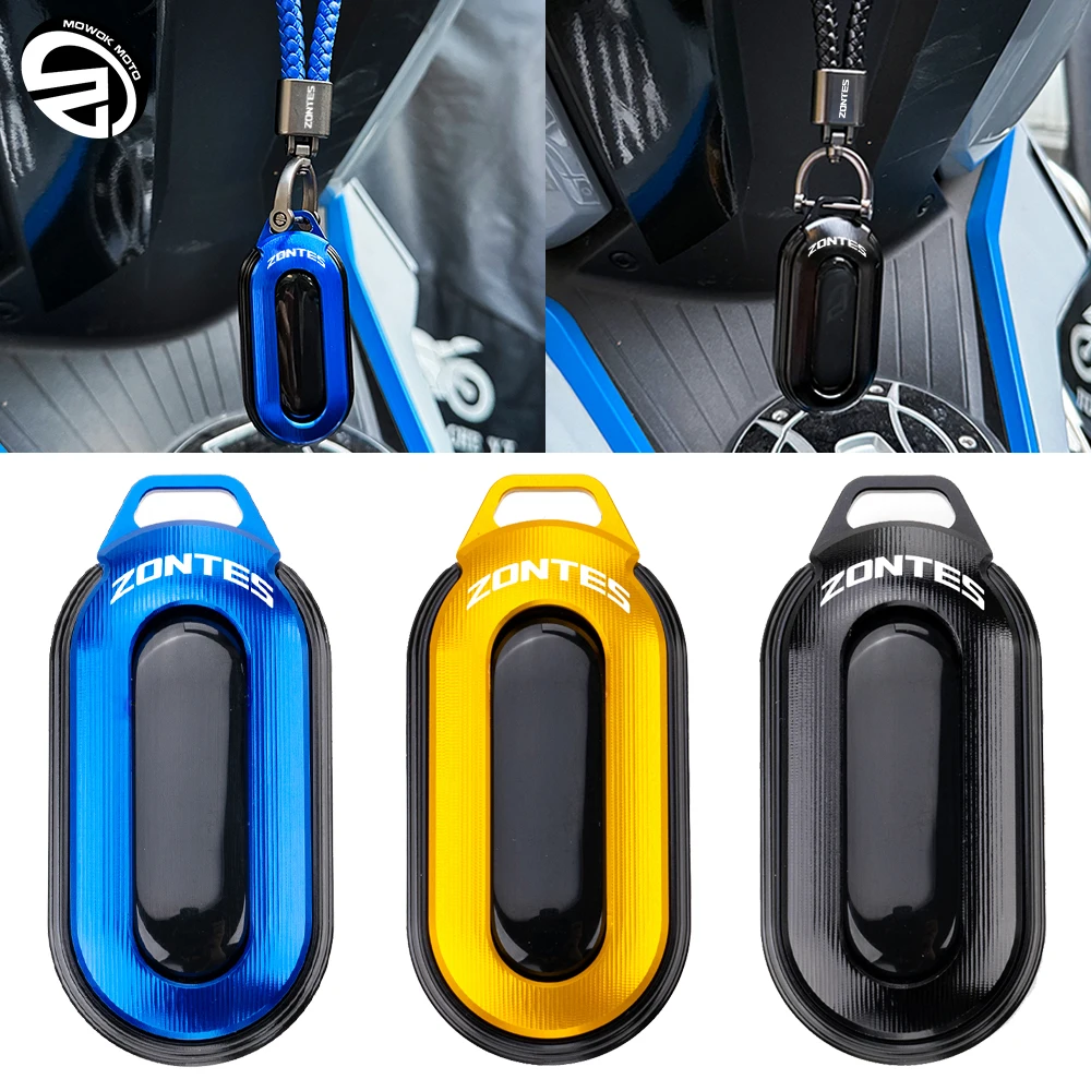 ل ZONTES 368G 368D 368E 368M G368 368 D E G M 2024 2025 2026 دراجة نارية الملحقات CNC مفتاح حافظة مفتاح فوب غطاء حامي