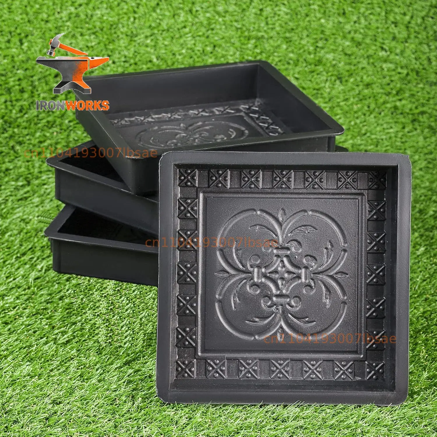 Forms Stampcrete for Wal Plastic Molds Concrete Set Patio Paving Mold  Big Beautiful Pathmaker Precast Concrete Molds
