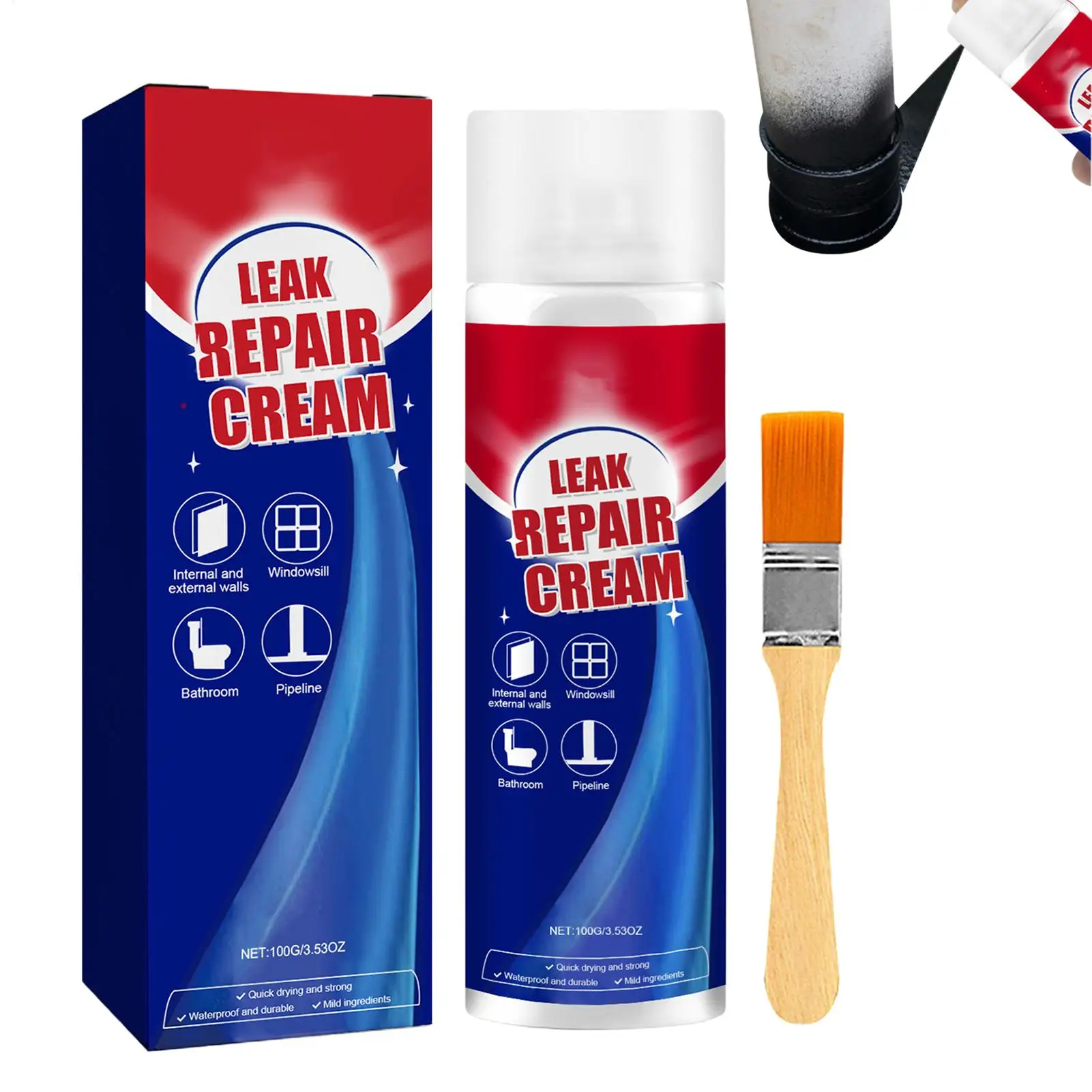 Waterproof Sealant Wall Roof Leak Repair Cream Quick Dry Long Lasting Wall Gap Filler Accessories For Window Frame