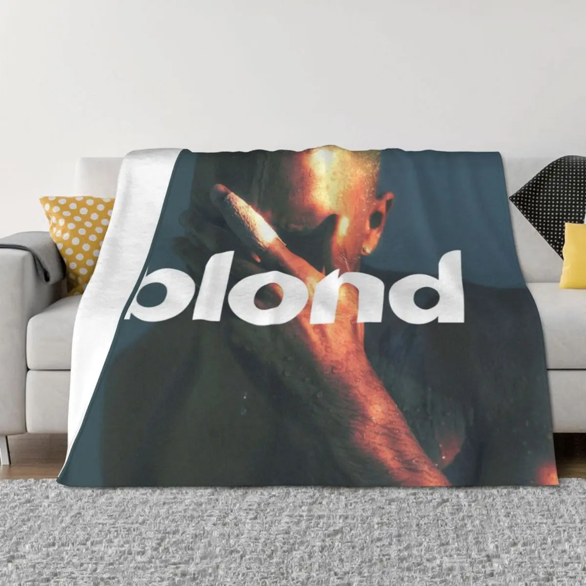 

Frank Ocean Blond Hi Res Throw Blanket bed plaid for winter Summer Beddings Large Blankets