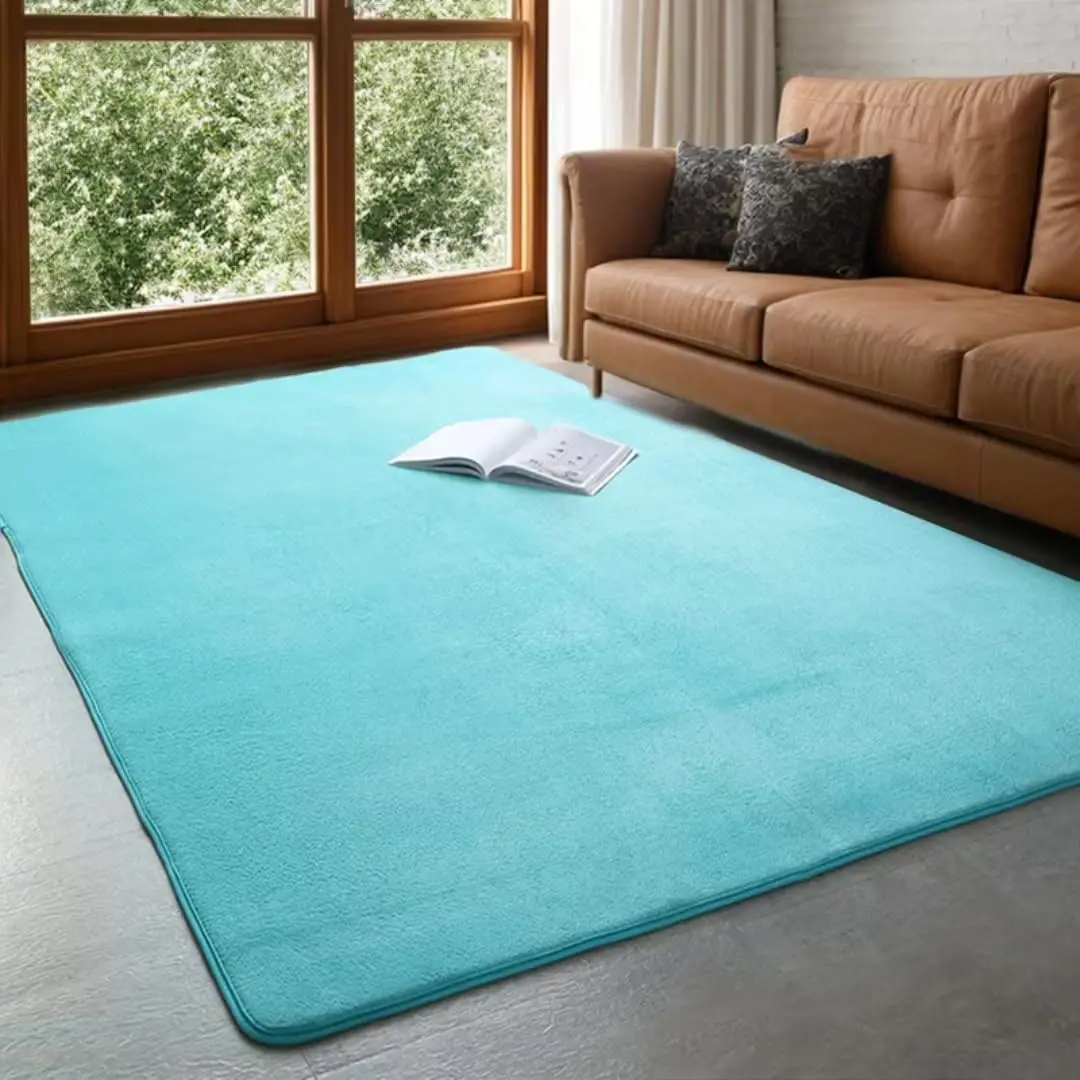 Grey Rugs Living Room Carpet Bedside Coral Velet Rugs Large Soft Floor Game Mat Rectangular Home
