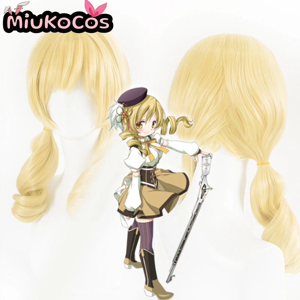 

IN STOCK Mami Tomoe Cosplay Wig MiukoCosplay Anime Puella Magi Madoka Magica Cosplay